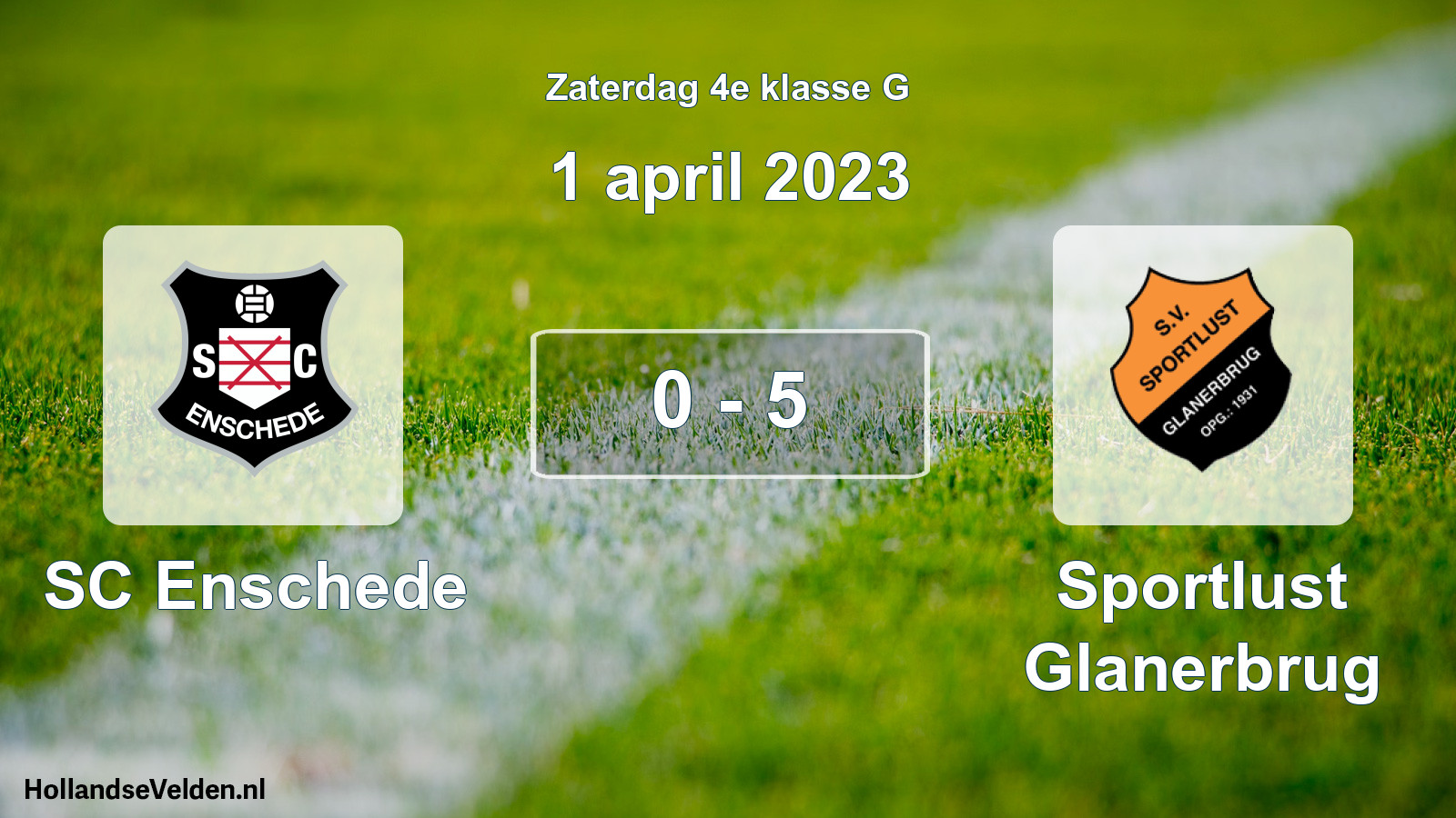 Total number of matches played: SC Enschede - Sportlust Glanerbrug 0 - 5 (1 April 2023)