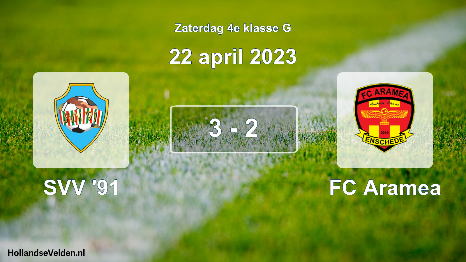 Total number of matches played: SVV '91 - FC Aramea 3 - 2 (22 April 2023)