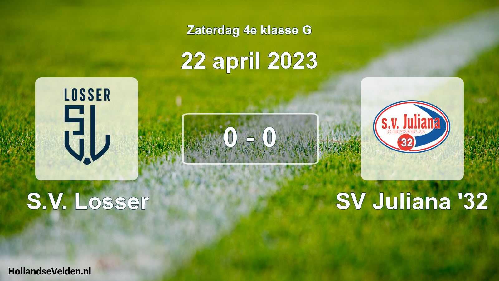 Total number of matches played: S.V. Losser - SV Juliana '32 0 - 0 (22 April 2023)
