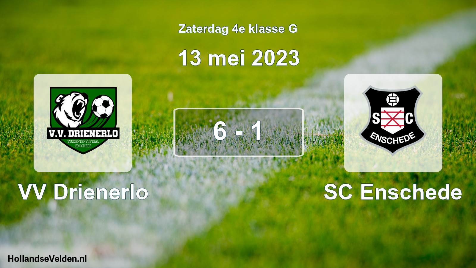 Total number of matches played: VV Drienerlo - SC Enschede 6 - 1 (13 May 2023)