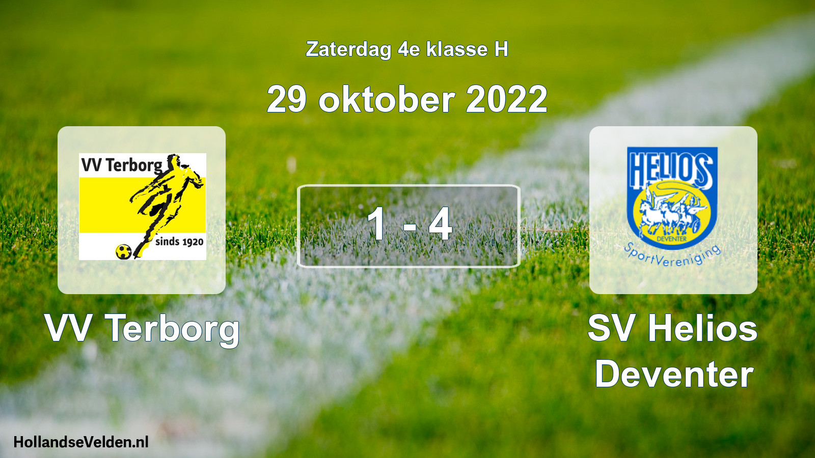 Total number of matches played: VV Terborg - SV Helios Deventer 1 - 4 (29 October 2022)