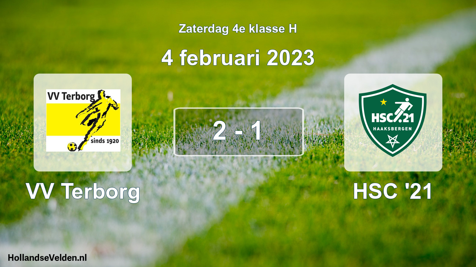 Total number of matches played: VV Terborg - HSC '21 2 - 1 (4 February 2023)