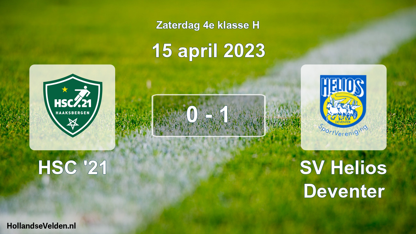 Total number of matches played: HSC '21 - SV Helios Deventer 0 - 1 (15 April 2023)