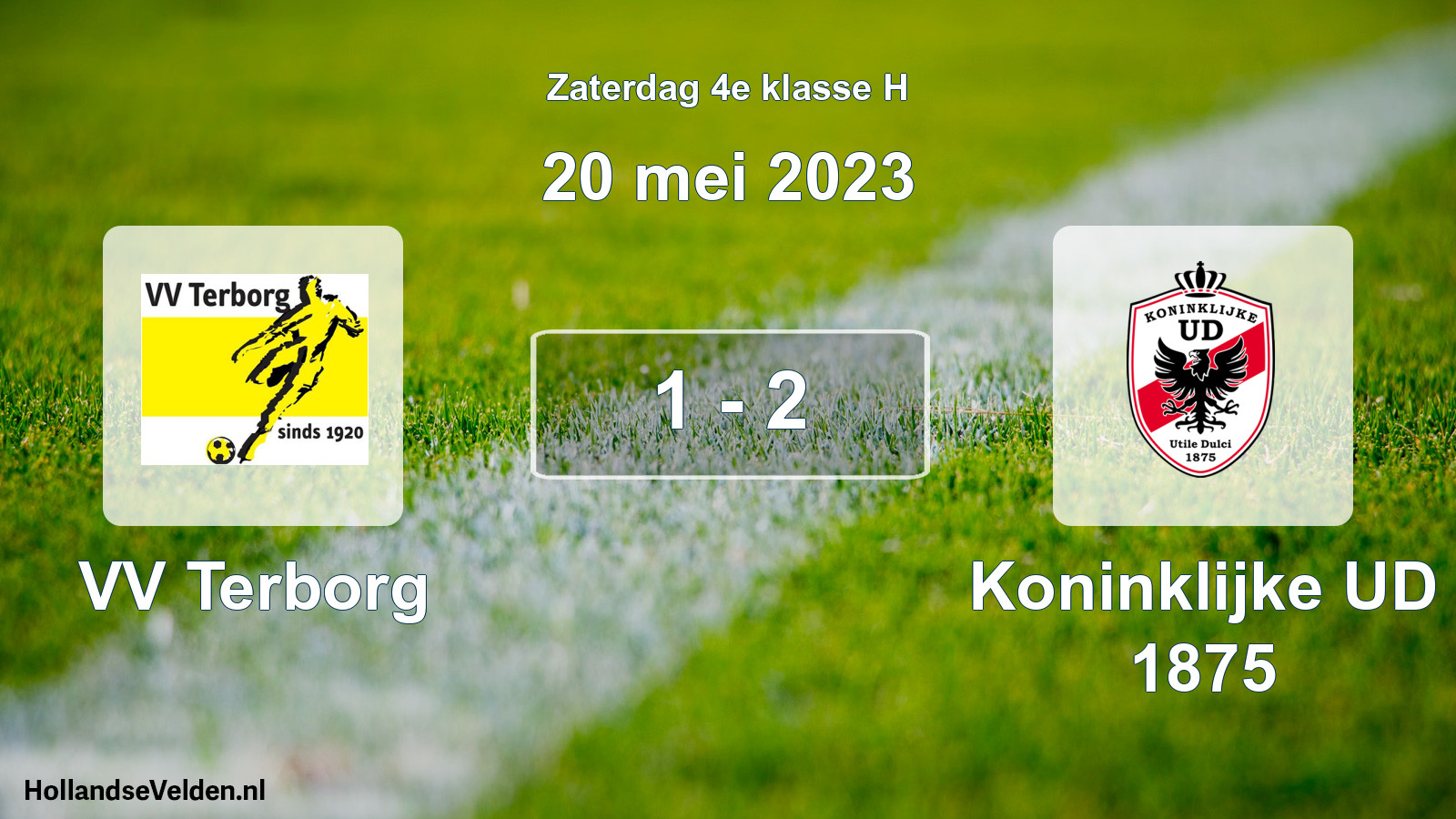 Total number of matches played: VV Terborg - Koninklijke UD 1875 1 - 2 (20 May 2023)