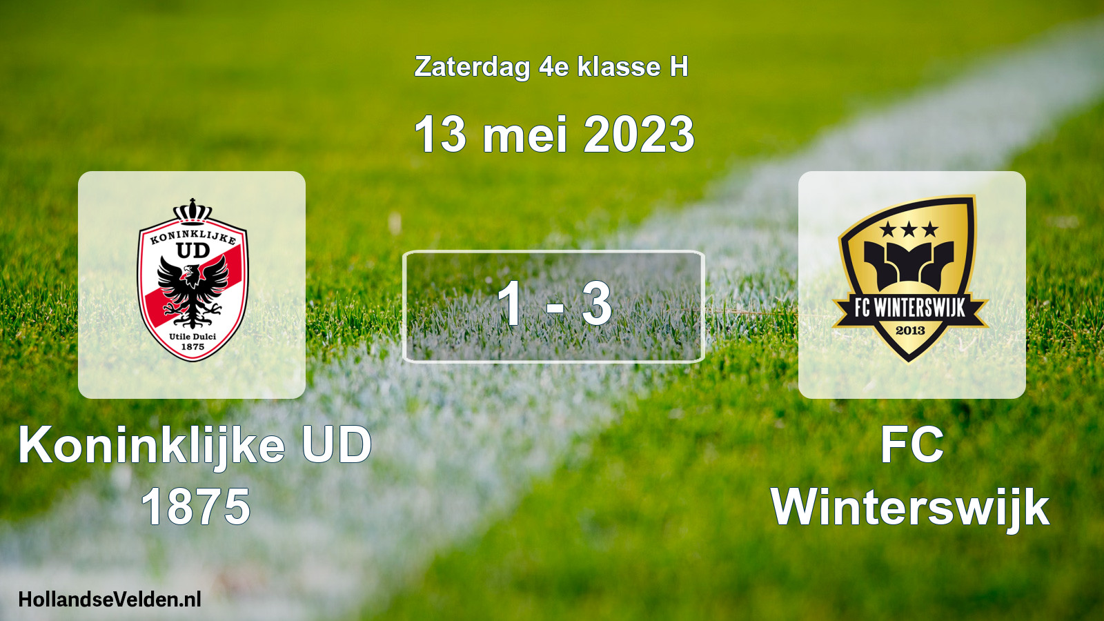 Total number of matches played: Koninklijke UD 1875 - FC Winterswijk 1 - 3 (13 May 2023)