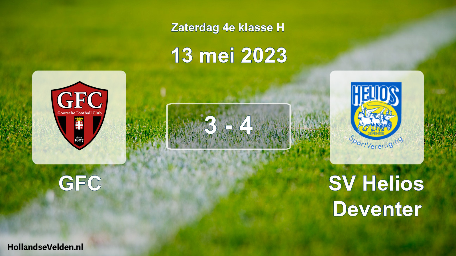 Total number of matches played: GFC - SV Helios Deventer 3 - 4 (13 May 2023)