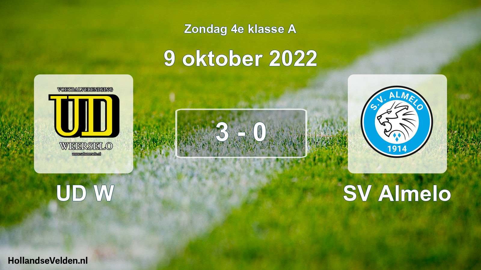 Total number of matches played: UD W - SV Almelo 3 - 0 (9 October 2022)