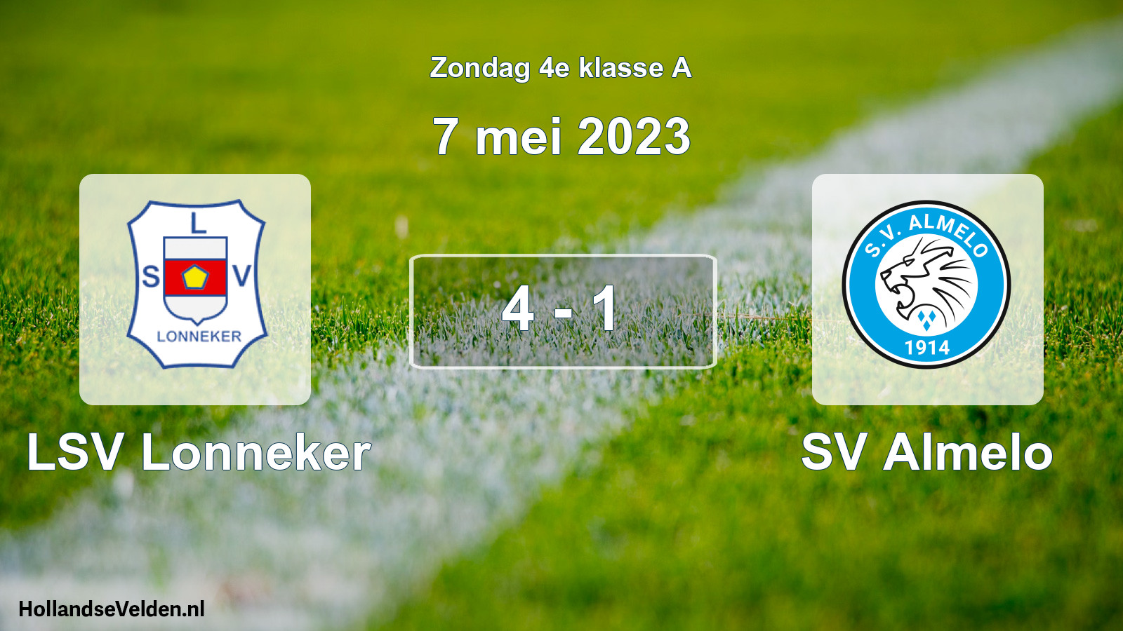 Total number of matches played: LSV Lonneker - SV Almelo 4 - 1 (7 May 2023)