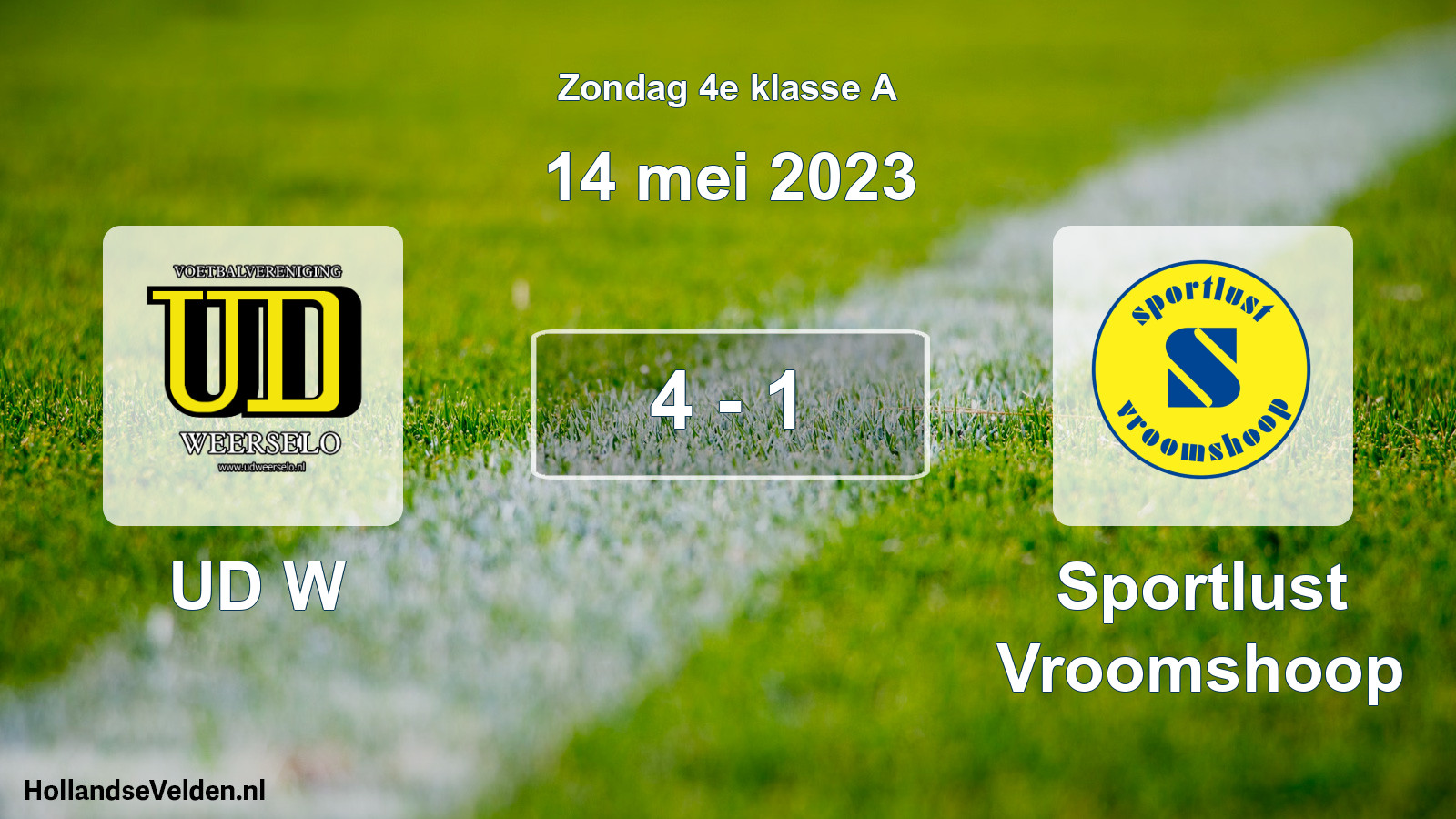 Total number of matches played: UD W - Sportlust Vroomshoop 4 - 1 (14 May 2023)