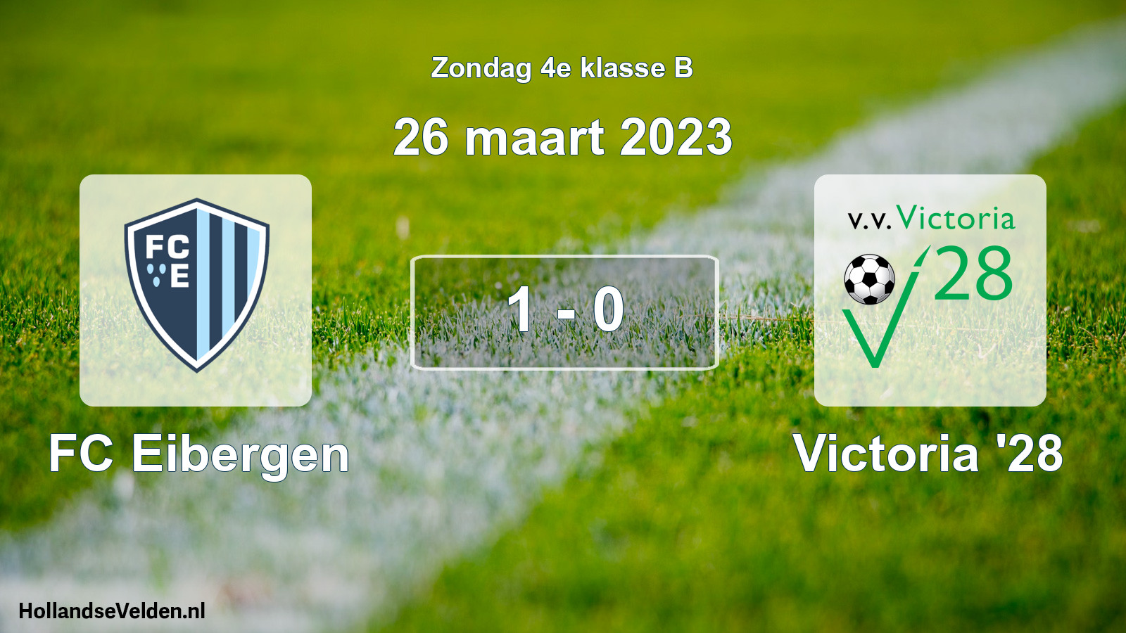 Total number of matches played: FC Eibergen - Victoria '28 1 - 0 (26 March 2023)