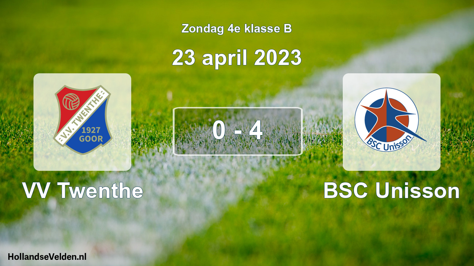 Total number of matches played: VV Twenthe - BSC Unisson 0 - 4 (23 April 2023)