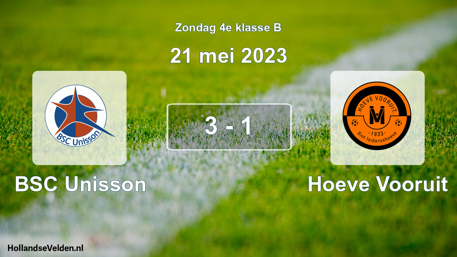 Total number of matches played: BSC Unisson - Hoeve Vooruit 3 - 1 (21 May 2023)