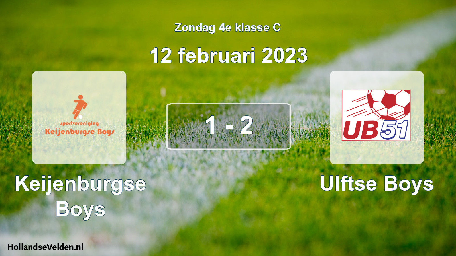 Total number of matches played: Keijenburgse Boys - Ulftse Boys 1 - 2 (12 February 2023)