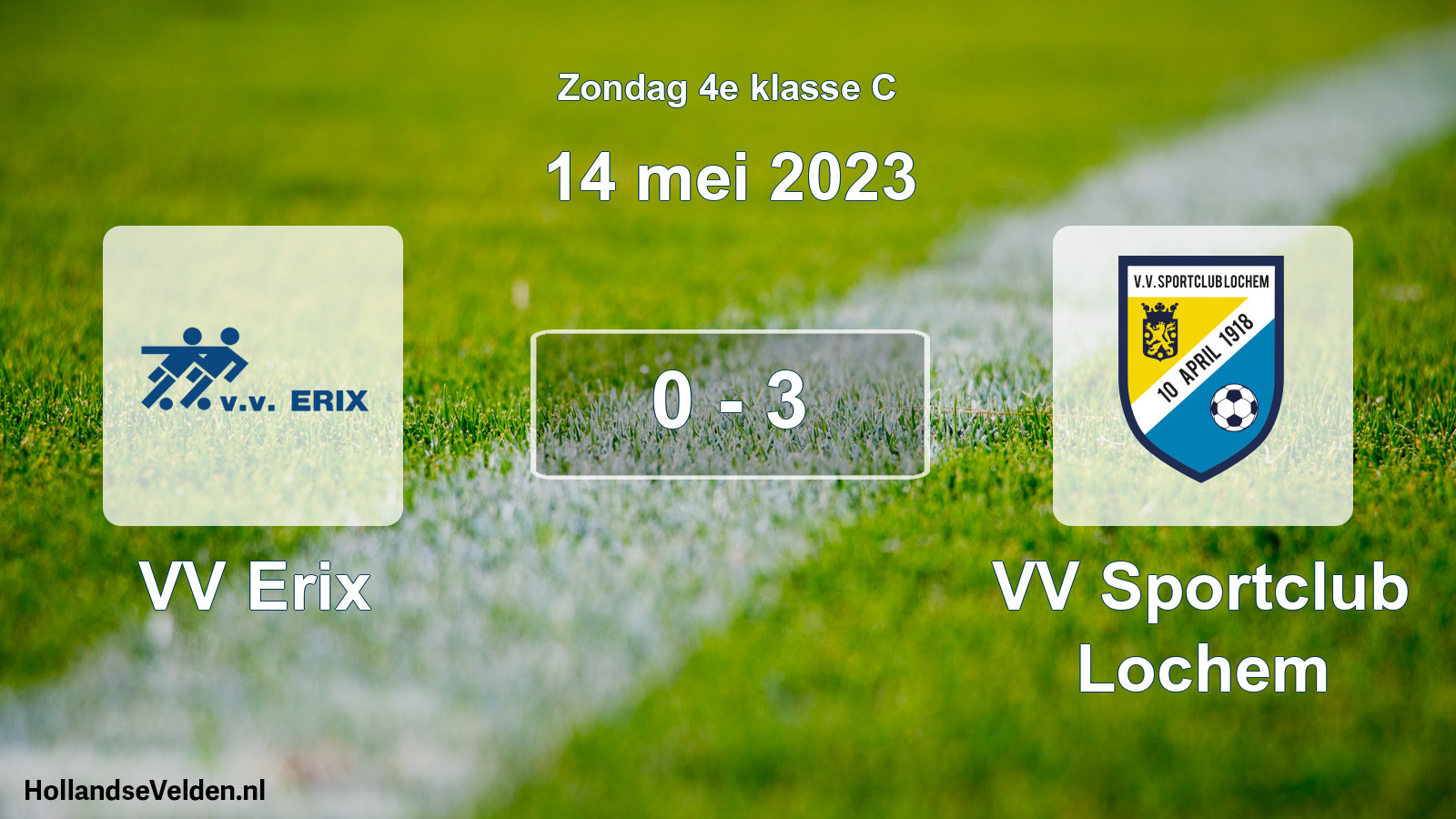 Total number of matches played: VV Erix - VV Sportclub Lochem 0 - 3 (14 May 2023)