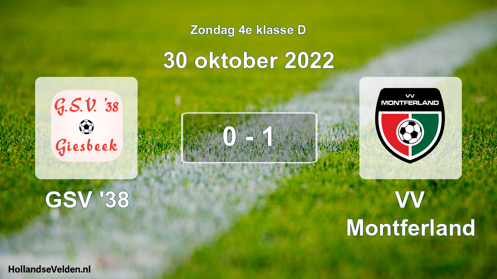 Total number of matches played: GSV '38 - VV Montferland 0 - 1 (30 October 2022)