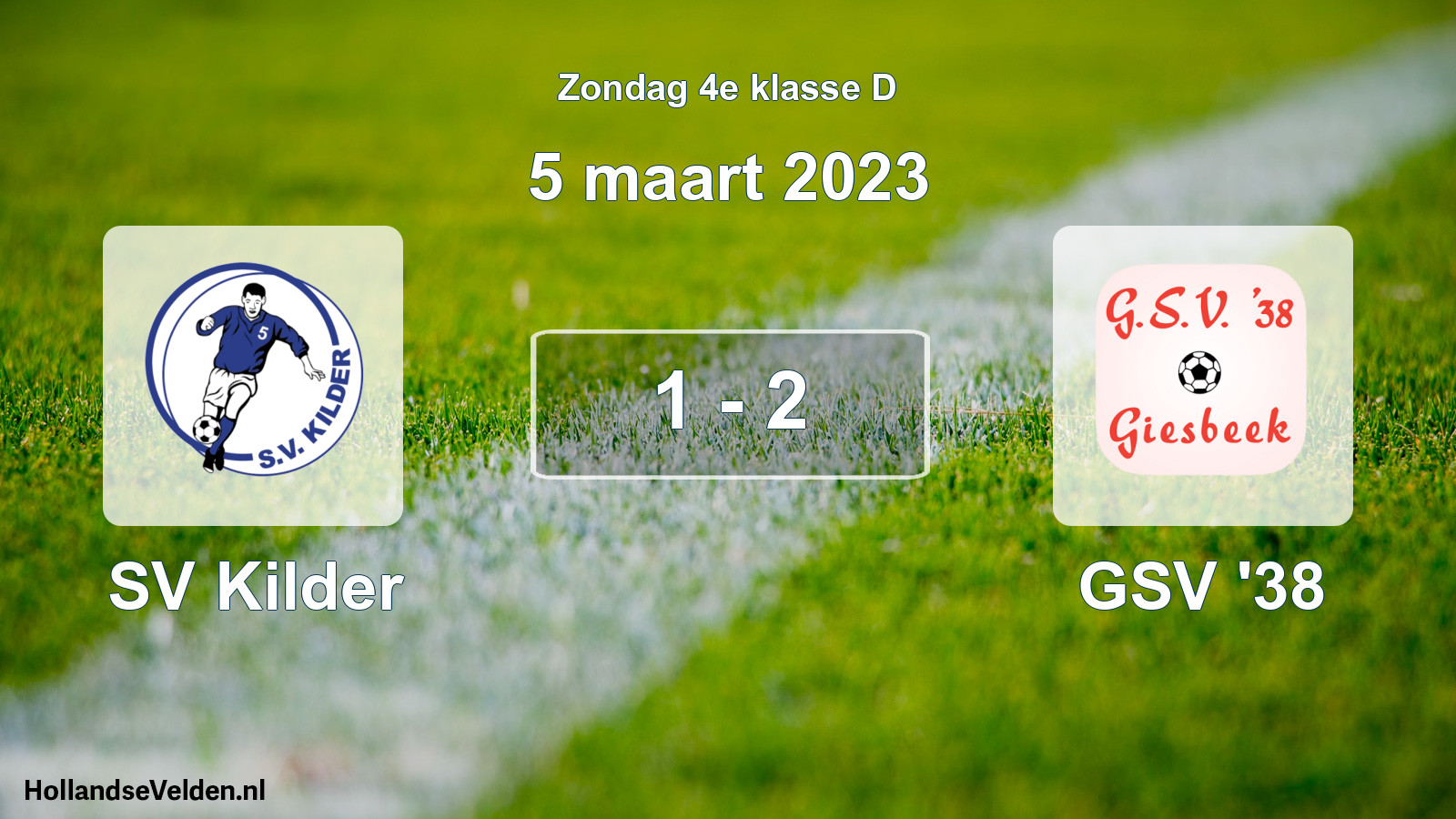 Total number of matches played: SV Kilder - GSV '38 1 - 2 (5 March 2023)