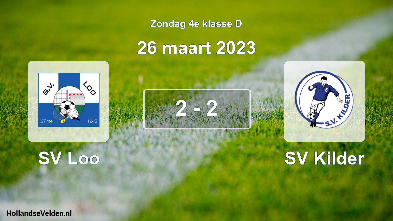Total number of matches played: SV Loo - SV Kilder 2 - 2 (26 March 2023)