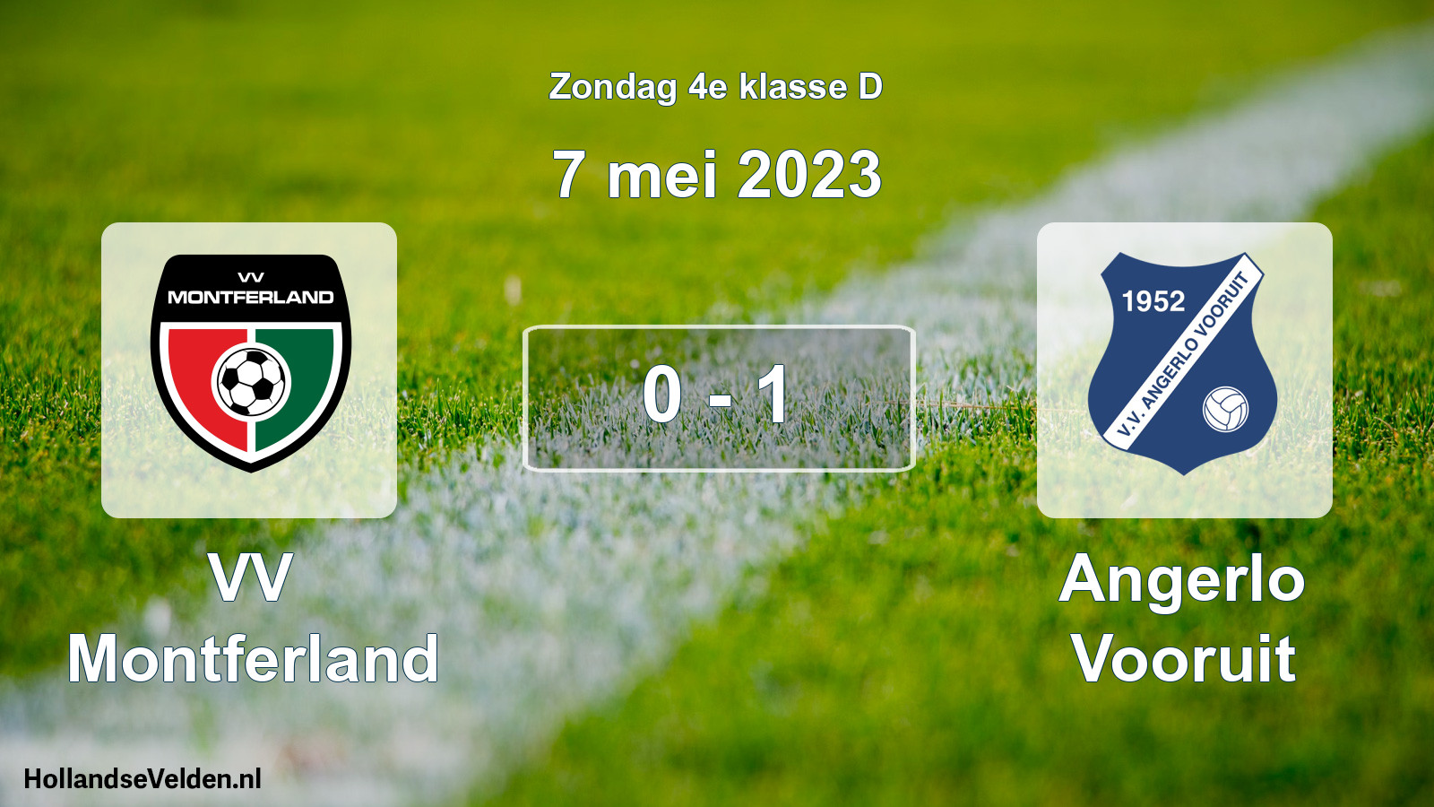 Total number of matches played: VV Montferland - Angerlo Vooruit 0 - 1 (7 May 2023)