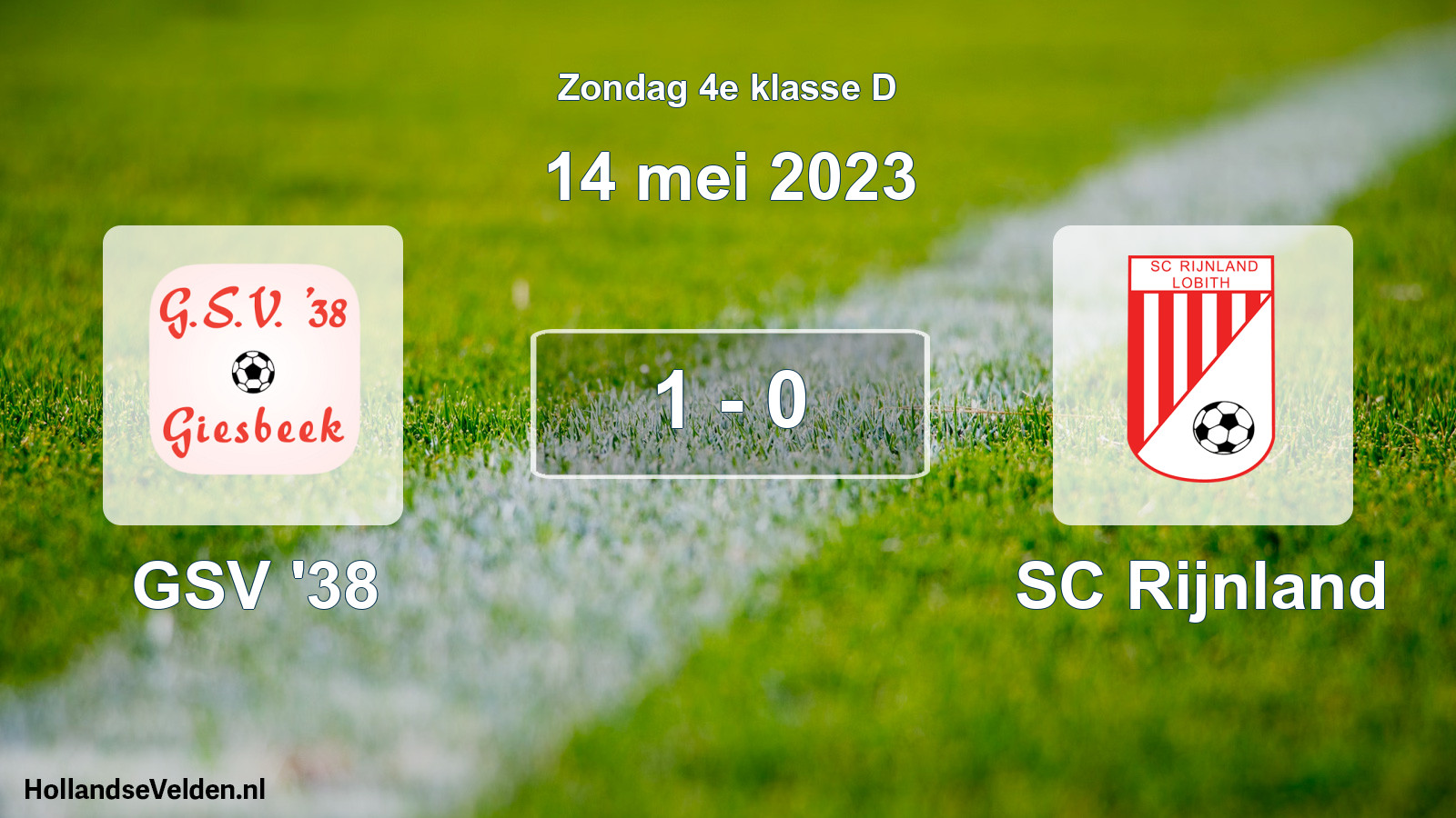 Total number of matches played: GSV '38 - SC Rijnland 1 - 0 (14 May 2023)