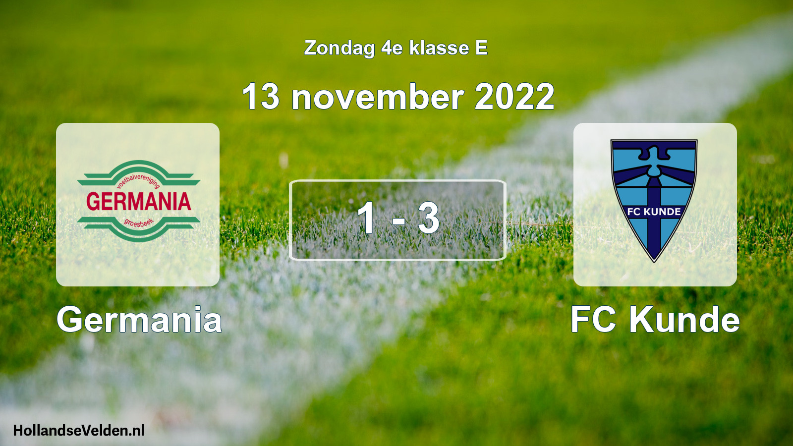 Total number of matches played: Germania - FC Kunde 1 - 3 (13 November 2022)