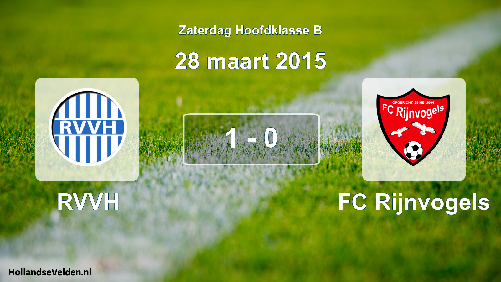 Total number of matches played: RVVH - FC Rijnvogels 1 - 0 (28 March 2015)