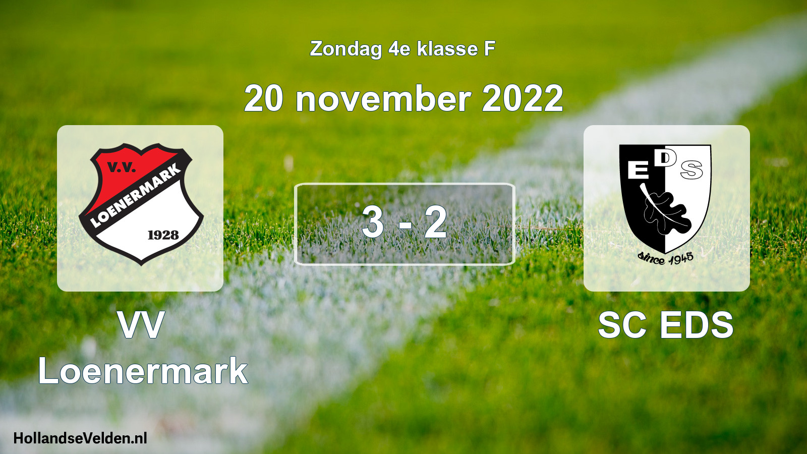 Total number of matches played: VV Loenermark - SC EDS 3 - 2 (20 November 2022)