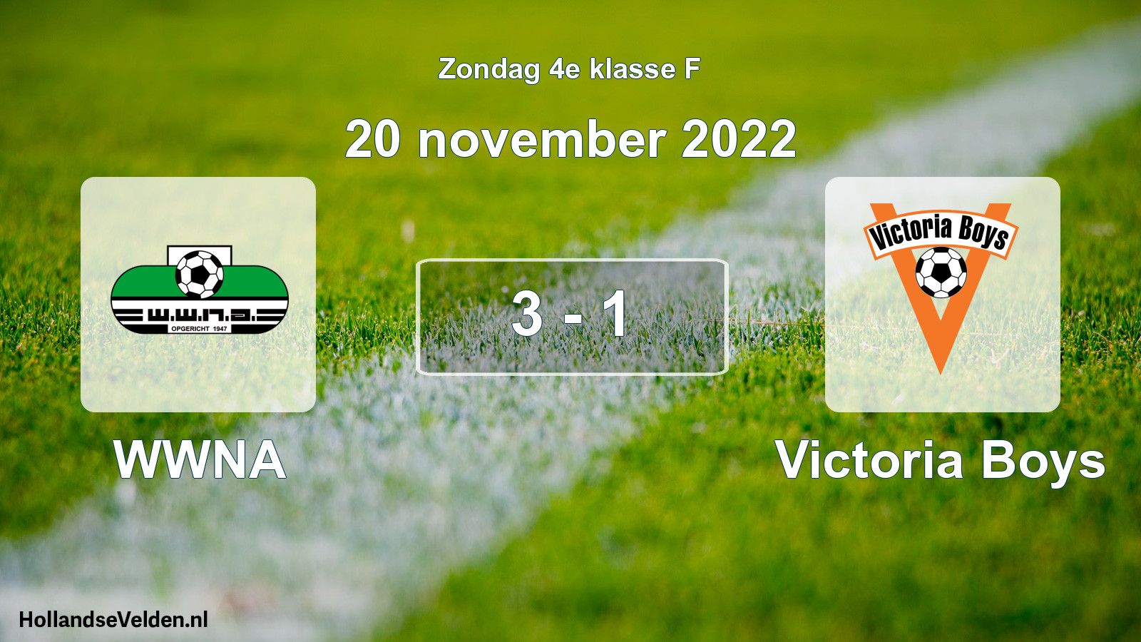 Total number of matches played: WWNA - Victoria Boys 3 - 1 (20 November 2022)