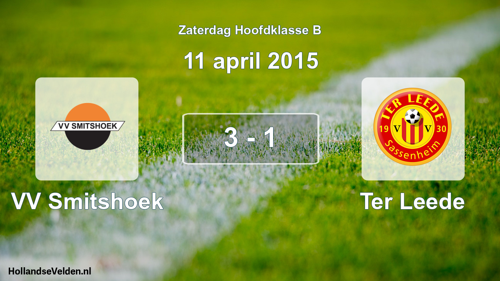 Total number of matches played: VV Smitshoek - Ter Leede 3 - 1 (11 April 2015)