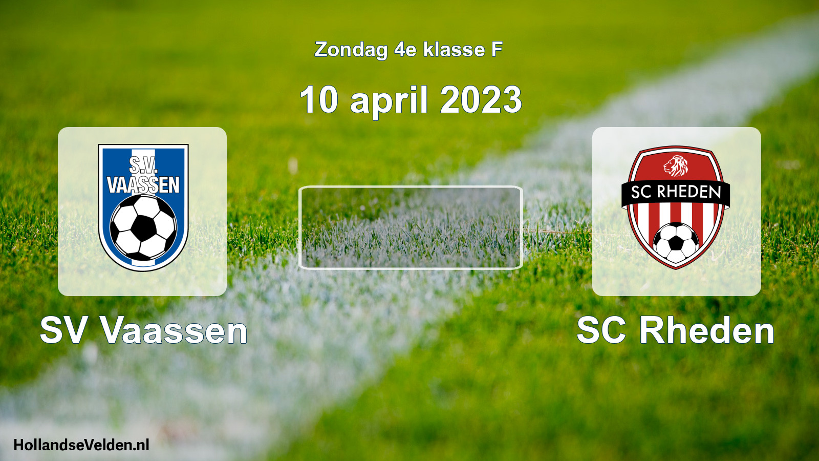 Scheduled Match: SV Vaassen - SC Rheden (10 April 2023)