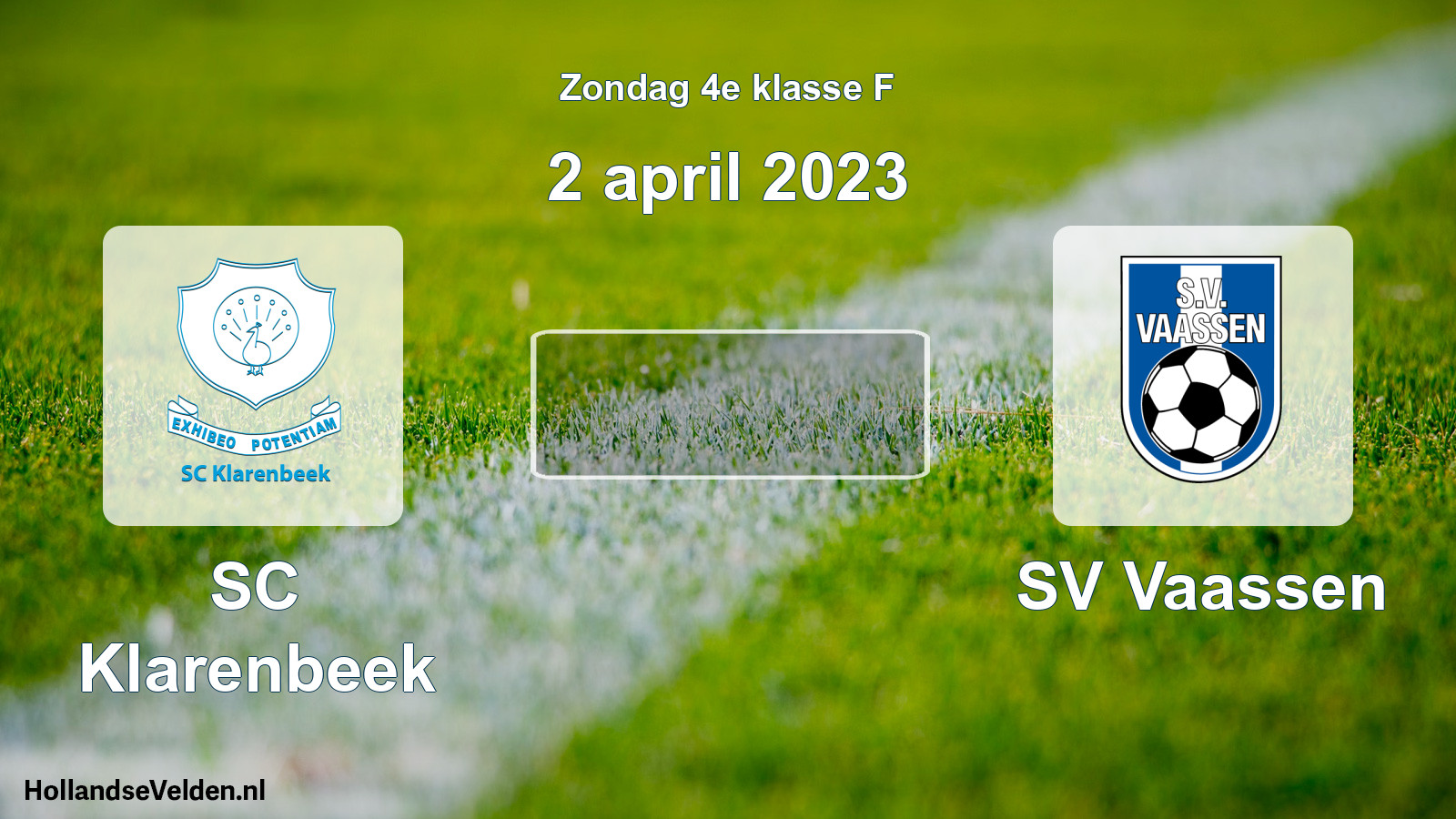 Scheduled Match: SC Klarenbeek - SV Vaassen (2 April 2023)