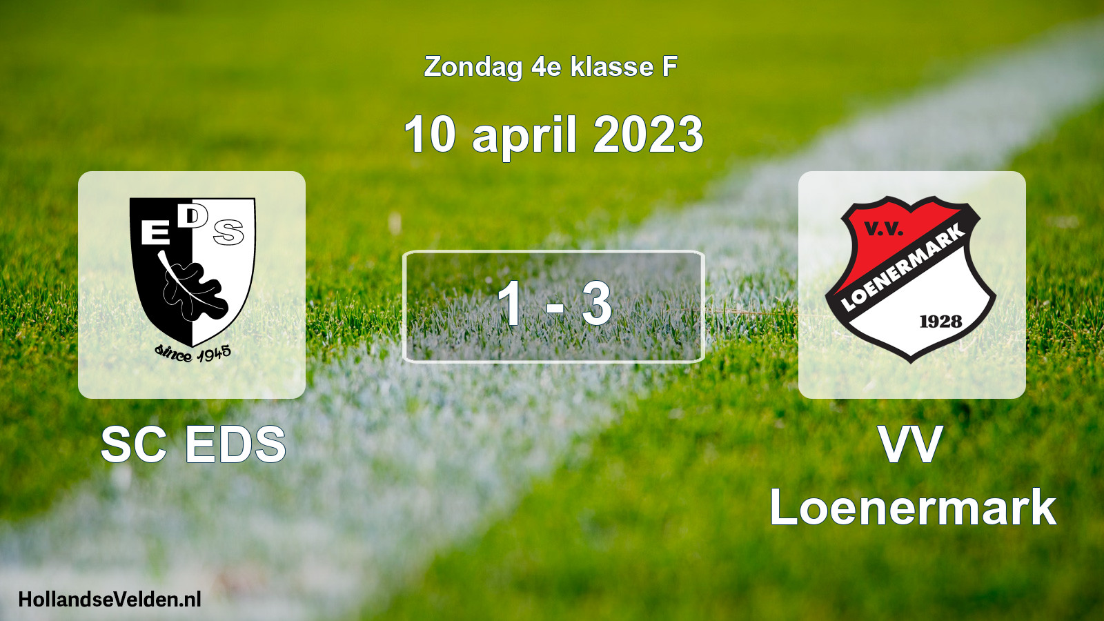 Total number of matches played: SC EDS - VV Loenermark 1 - 3 (10 April 2023)