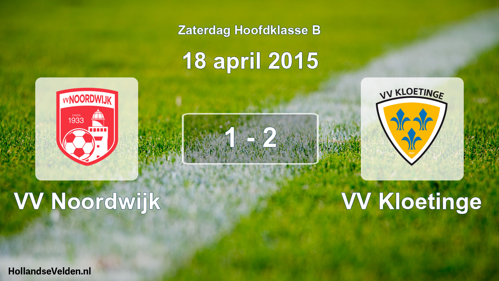 Total number of matches played: VV Noordwijk - VV Kloetinge 1 - 2 (18 April 2015)