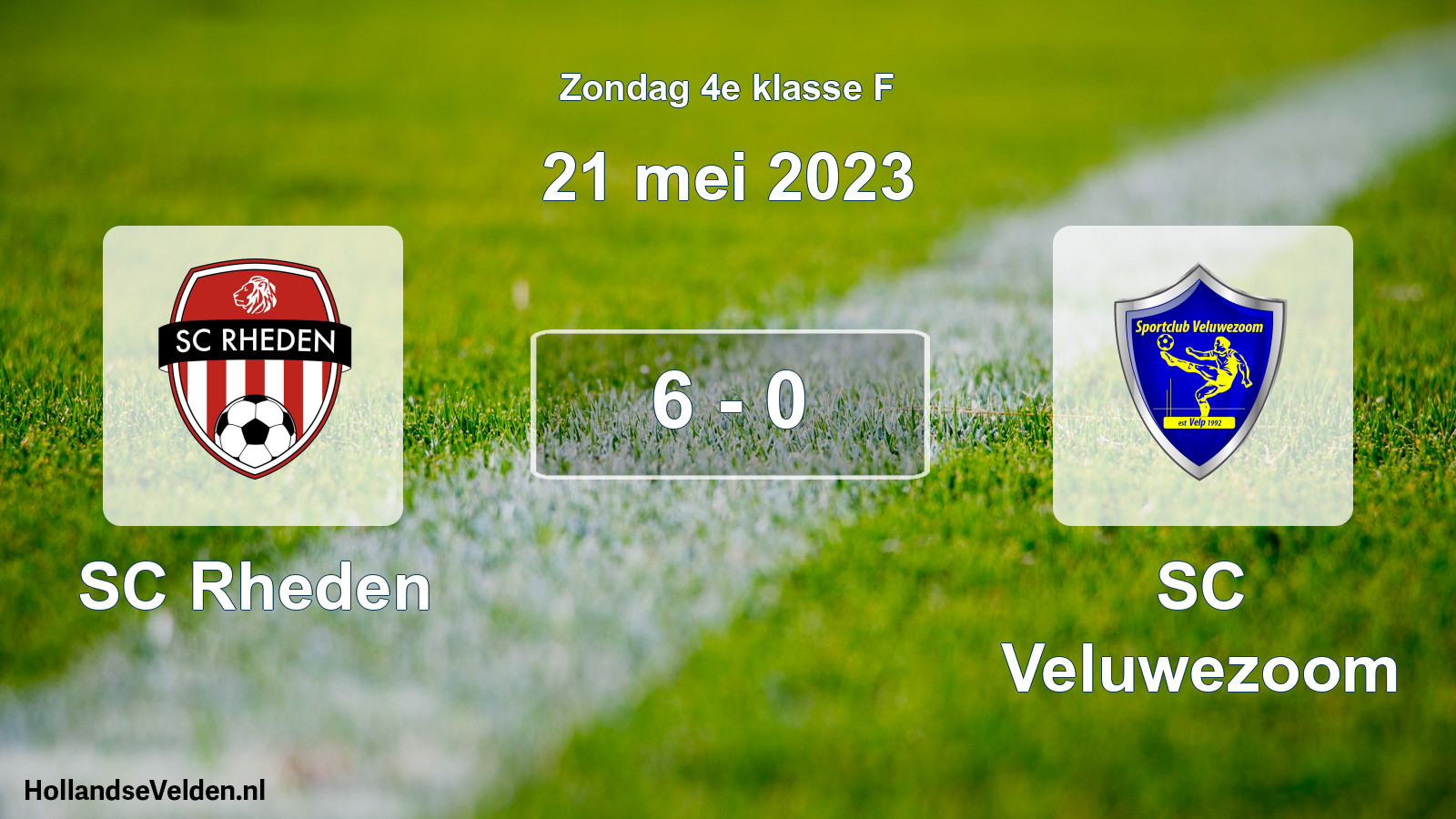 Total number of matches played: SC Rheden - SC Veluwezoom 6 - 0 (21 May 2023)