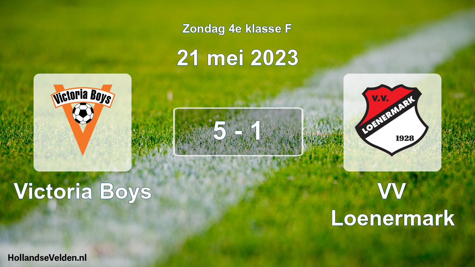 Total number of matches played: Victoria Boys - VV Loenermark 5 - 1 (21 May 2023)