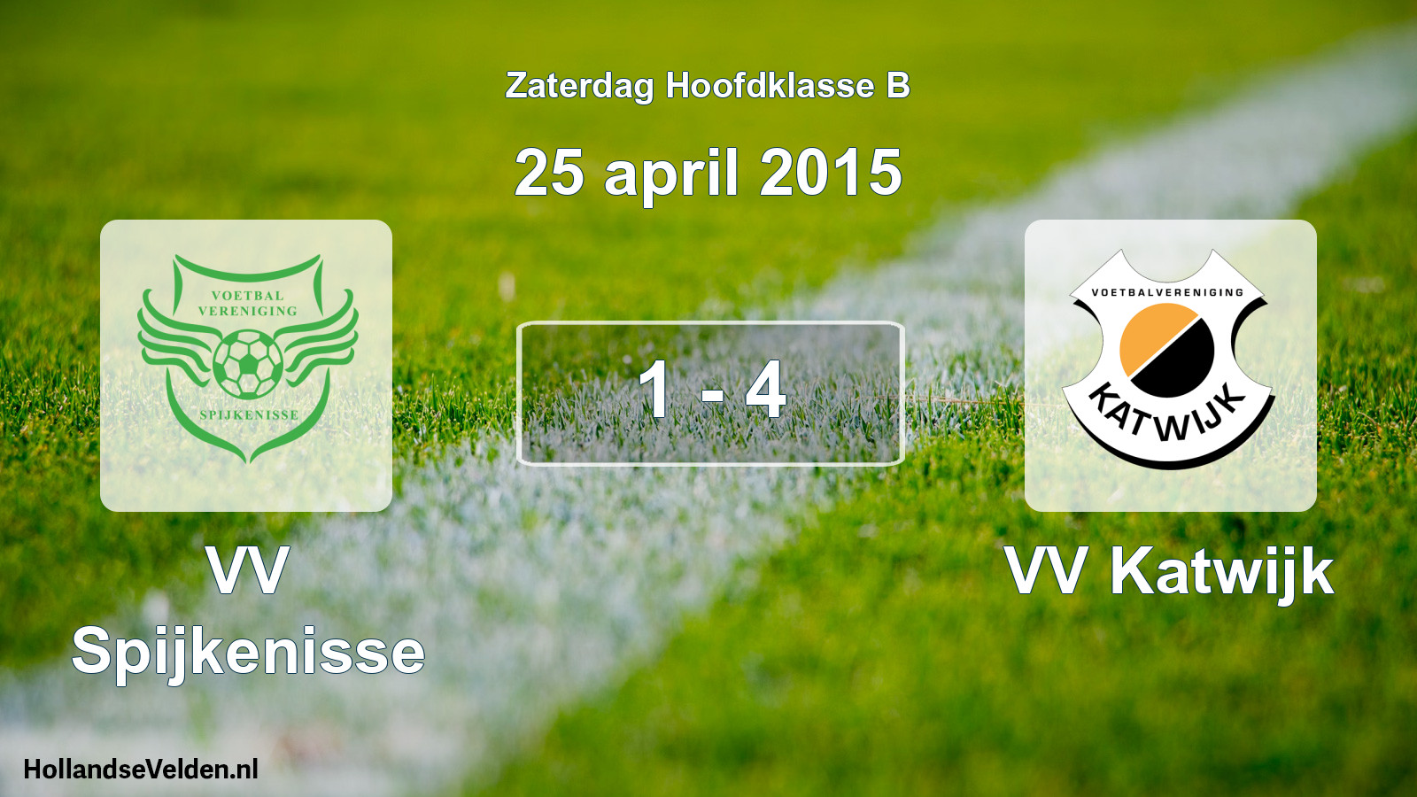 Total number of matches played: VV Spijkenisse - VV Katwijk 1 - 4 (25 April 2015)