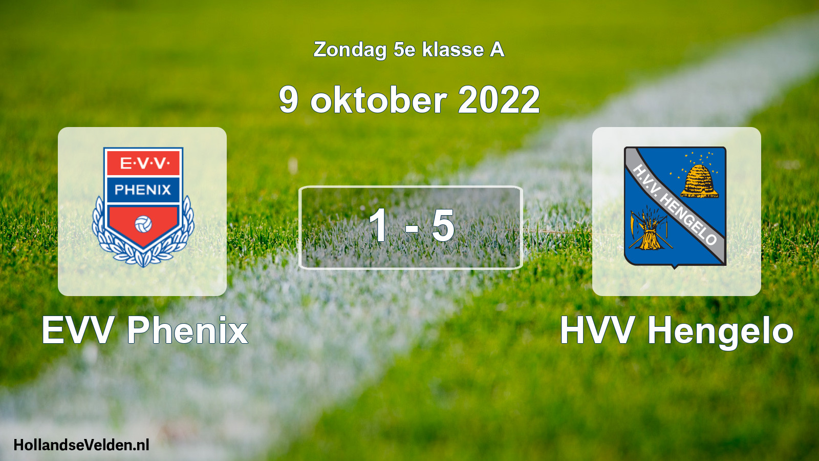 Total number of matches played: EVV Phenix - HVV Hengelo 1 - 5 (9 October 2022)