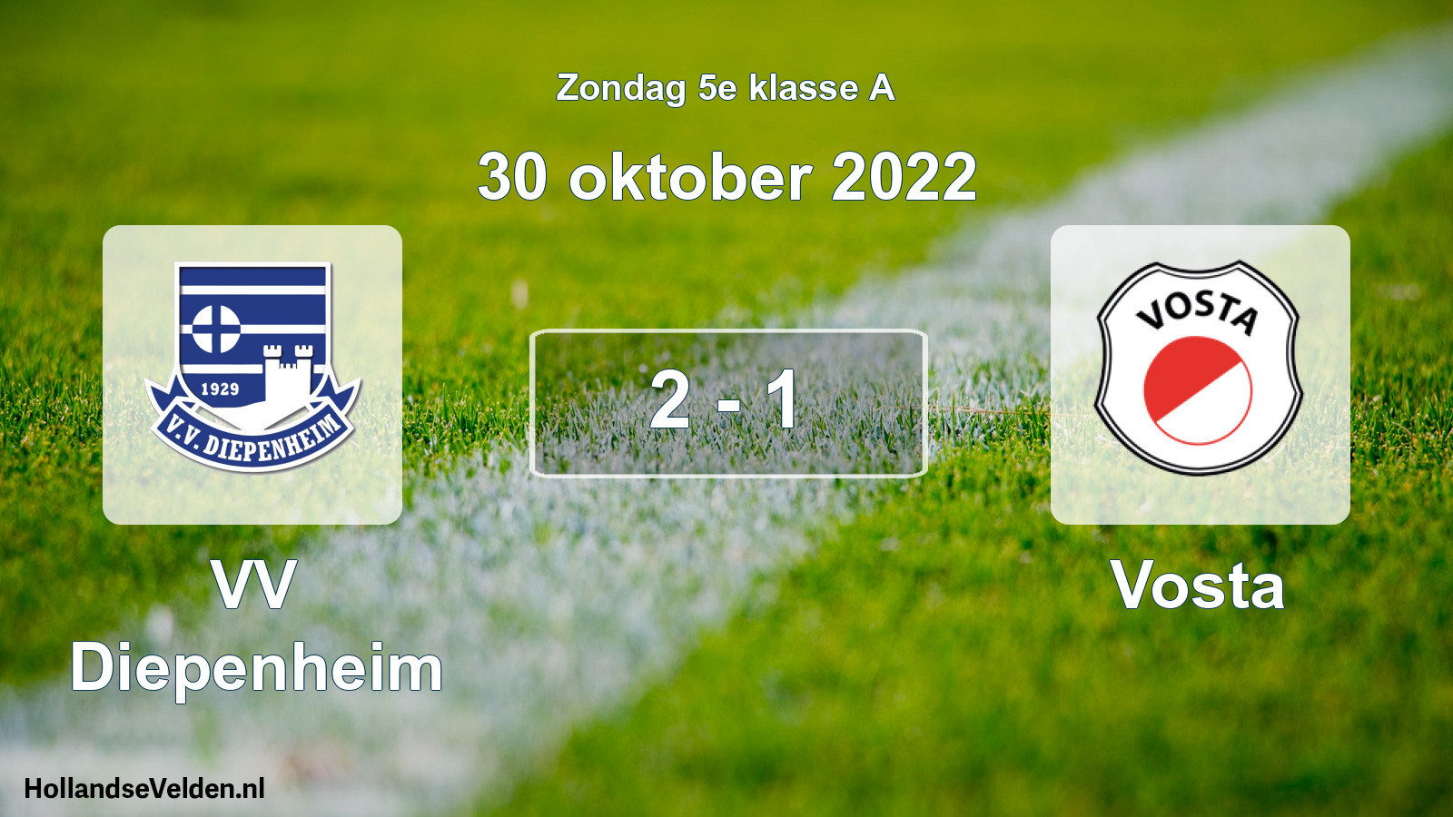 Total number of matches played: VV Diepenheim - Vosta 2 - 1 (30 October 2022)