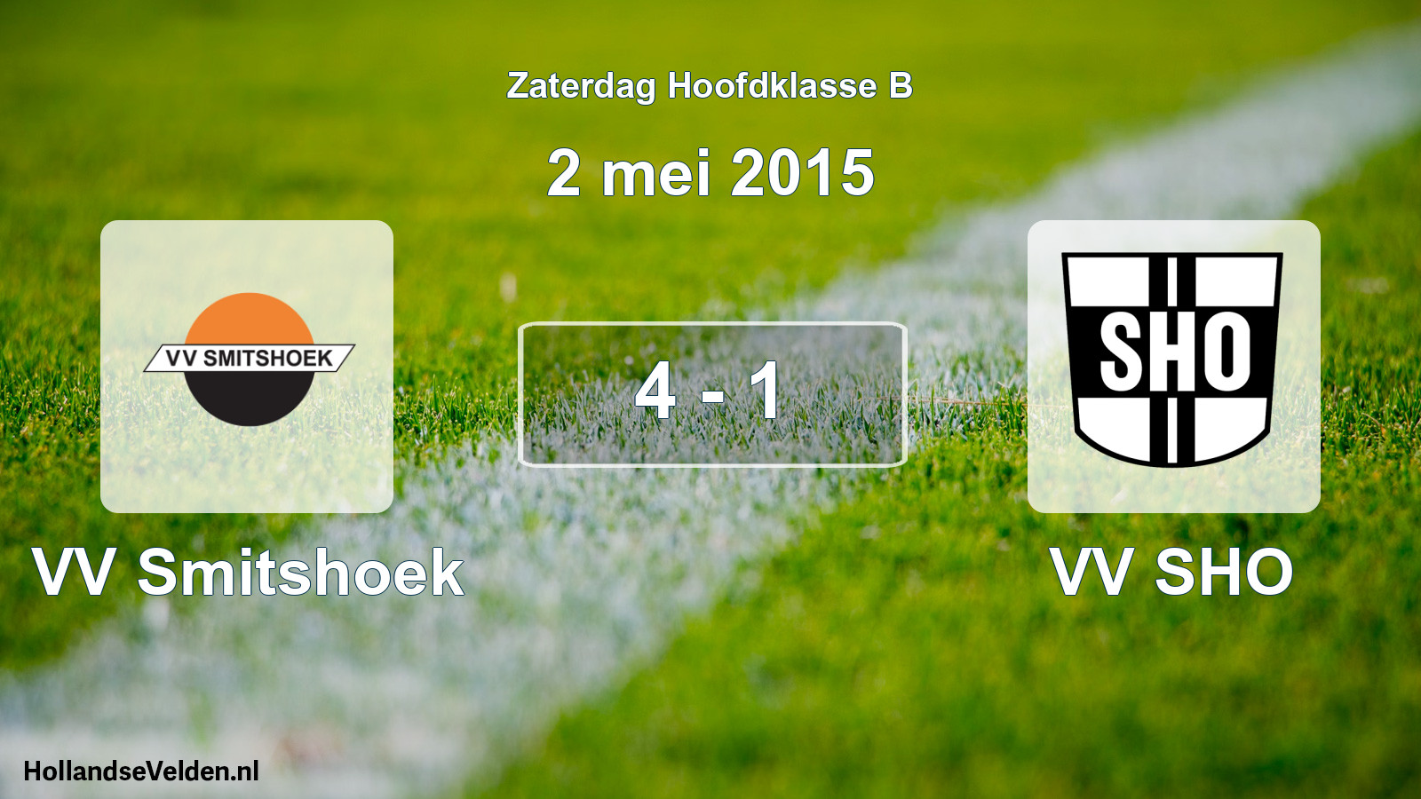 Total number of matches played: VV Smitshoek - VV SHO 4 - 1 (2 May 2015)
