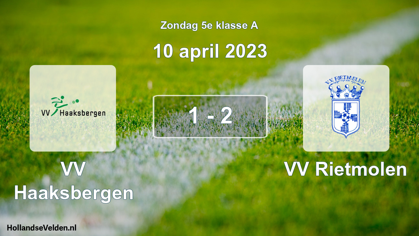 Total number of matches played: VV Haaksbergen - VV Rietmolen 1 - 2 (10 April 2023)