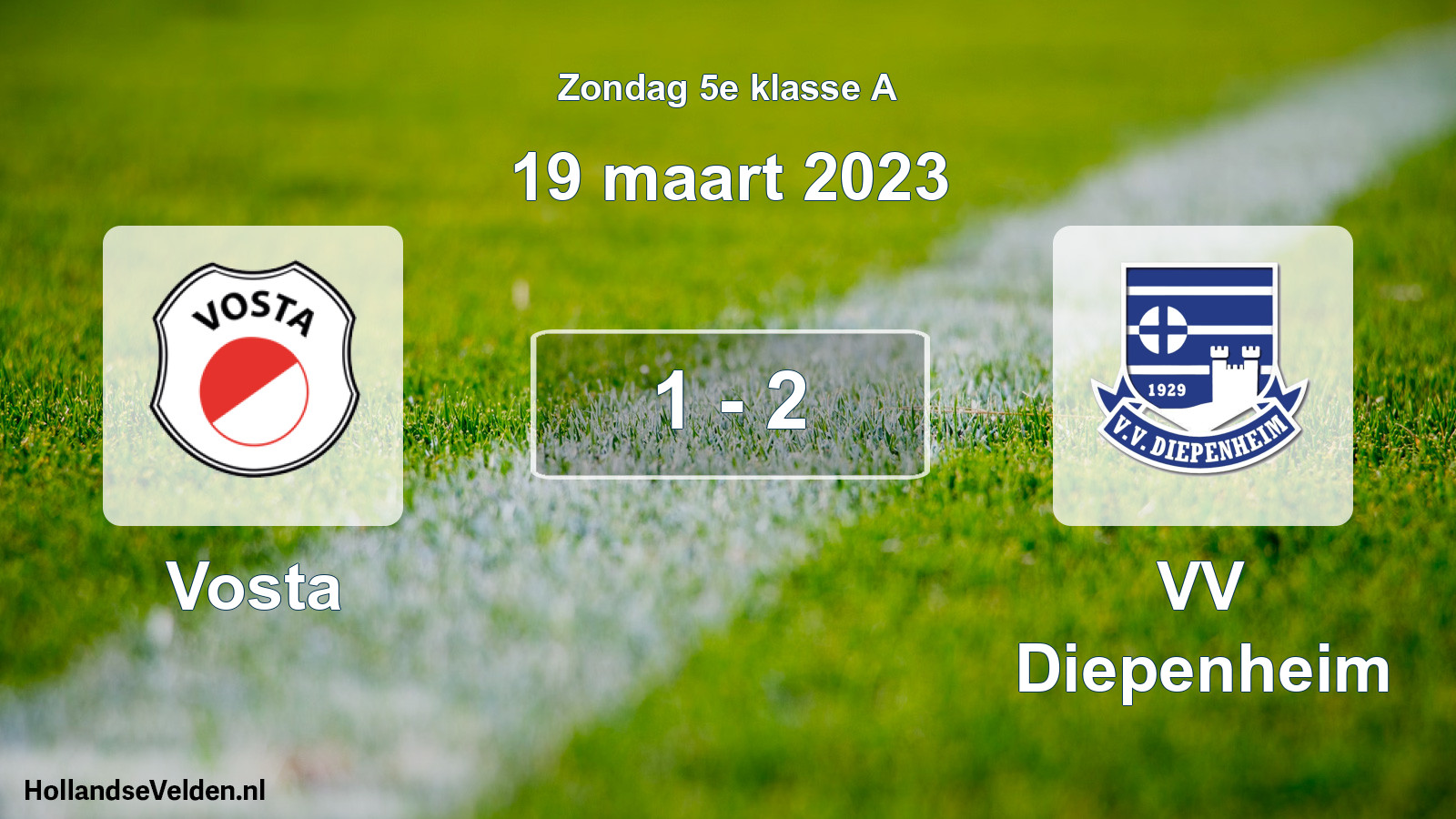 Total number of matches played: Vosta - VV Diepenheim 1 - 2 (19 March 2023)