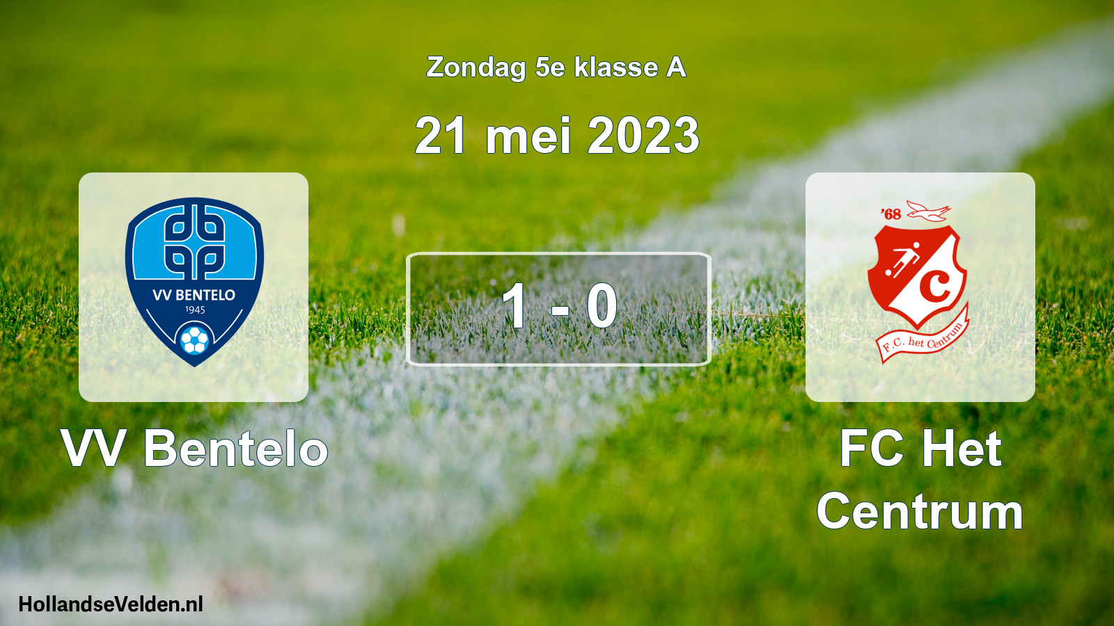 Total number of matches played: VV Bentelo - FC Het Centrum 1 - 0 (21 May 2023)
