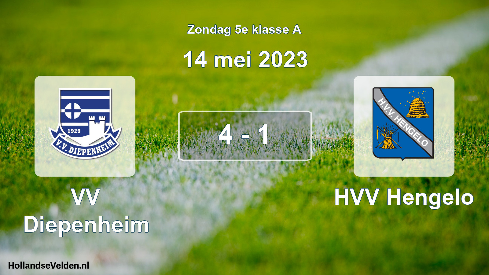 Total number of matches played: VV Diepenheim - HVV Hengelo 4 - 1 (14 May 2023)