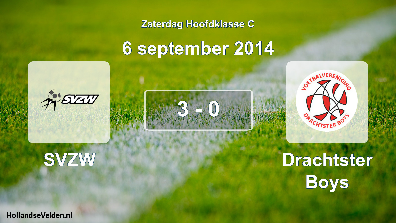 Total number of matches played: SVZW - Drachtster Boys 3 - 0 (6 September 2014)