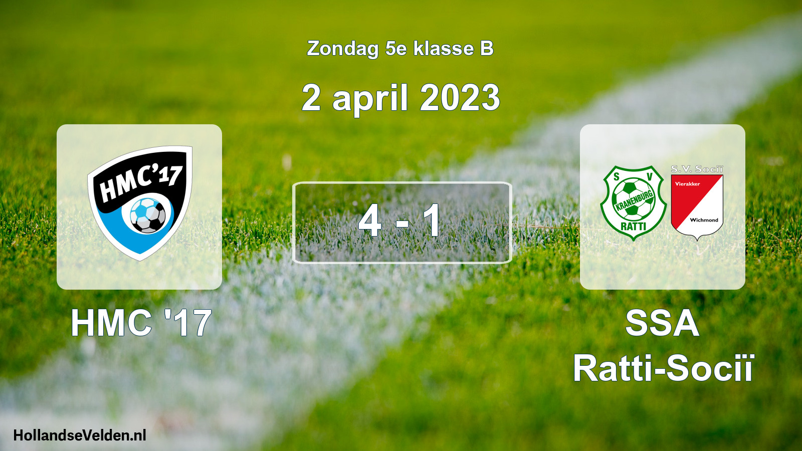 Total number of matches played: HMC '17 - SSA Ratti-Sociï 4 - 1 (2 April 2023)
