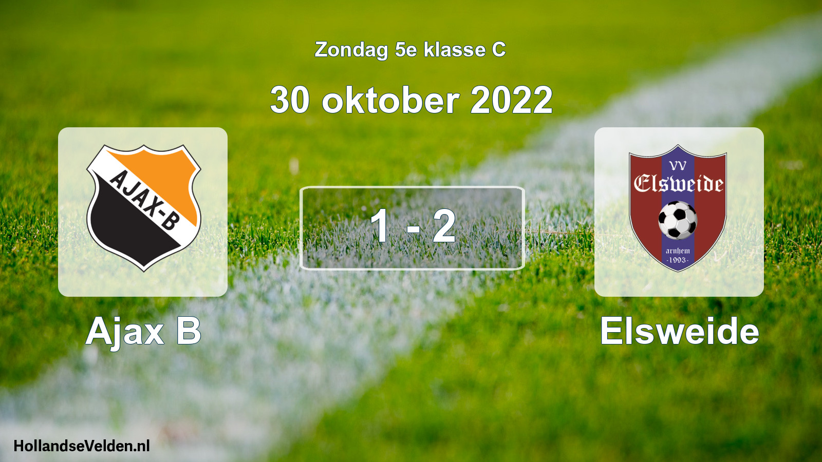 Total number of matches played: Ajax B - Elsweide 1 - 2 (30 October 2022)