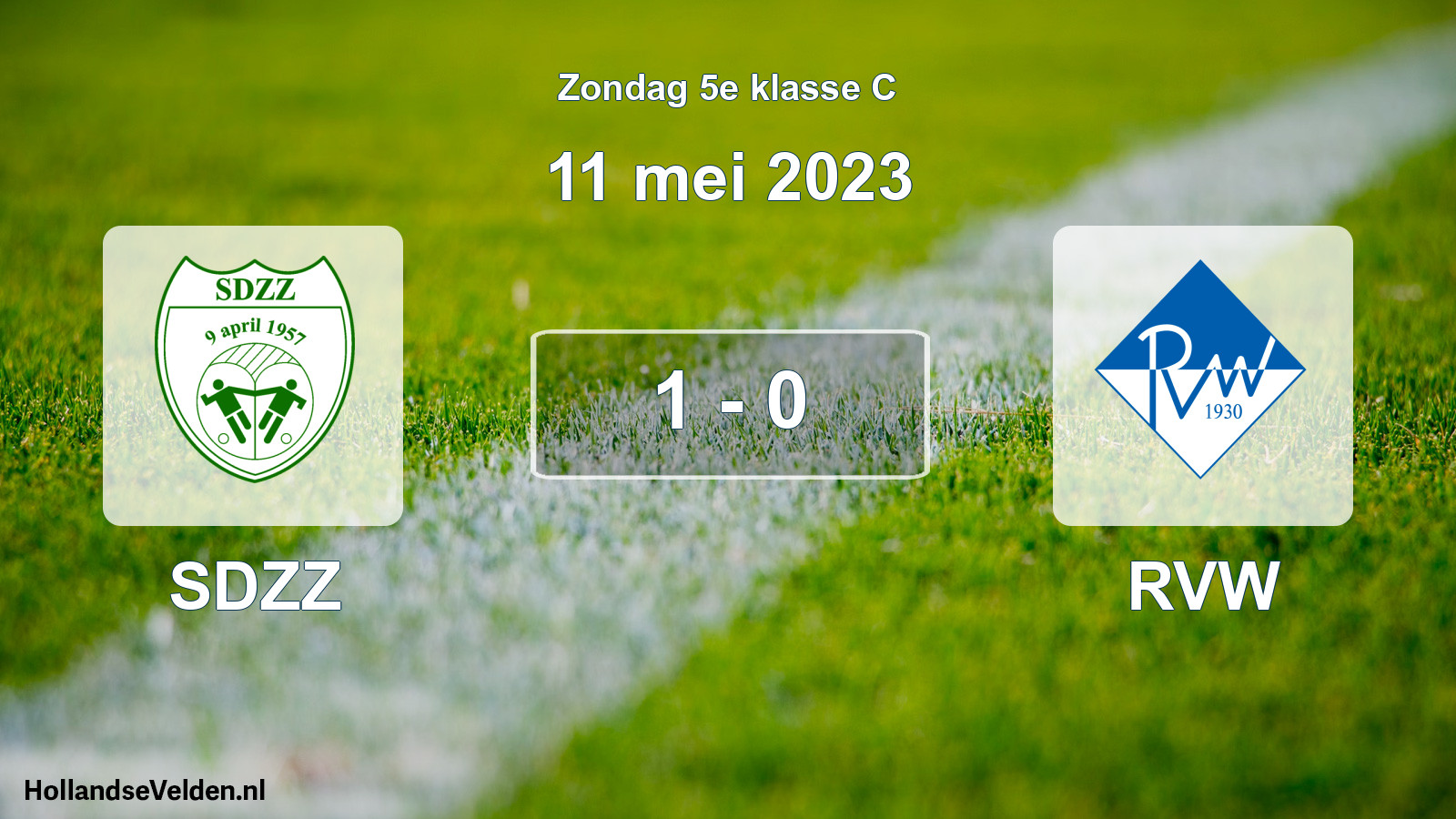 Total number of matches played: SDZZ - RVW 1 - 0 (11 May 2023)