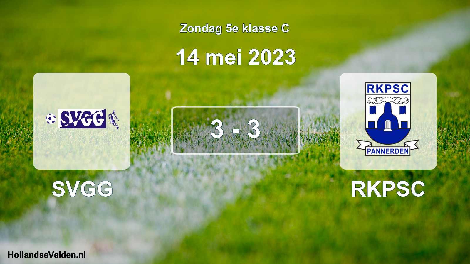 Total number of matches played: SVGG - RKPSC 3 - 3 (14 May 2023)