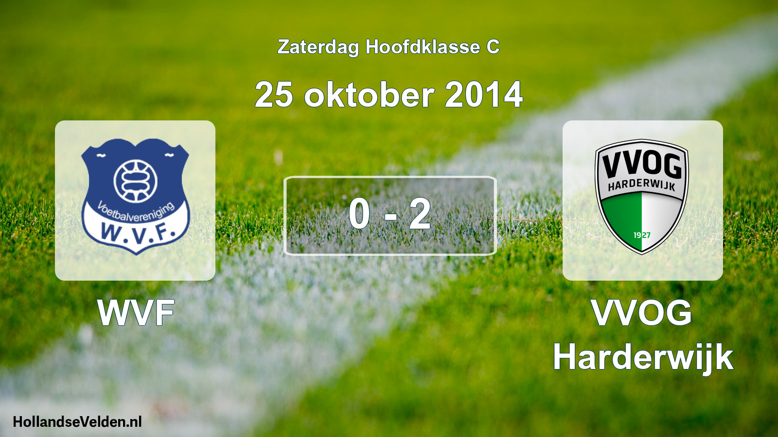 Total number of matches played: WVF - VVOG Harderwijk 0 - 2 (25 October 2014)