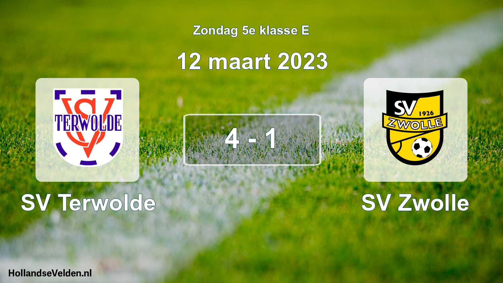 Total number of matches played: SV Terwolde - SV Zwolle 4 - 1 (12 March 2023)