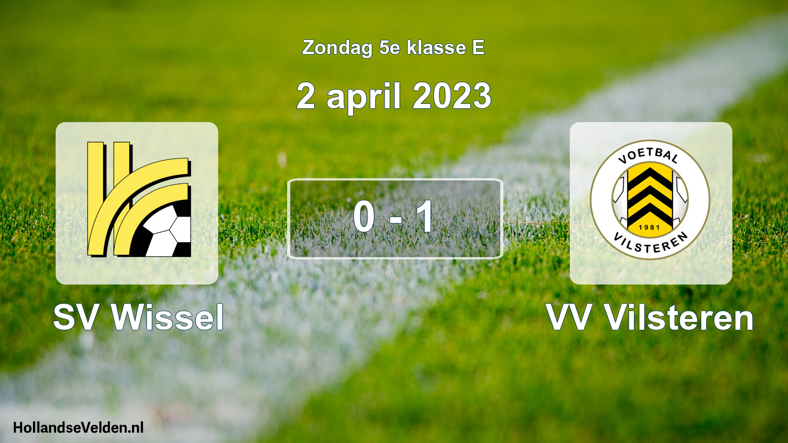 Total number of matches played: SV Wissel - VV Vilsteren 0 - 1 (2 April 2023)